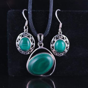 malachiet Sieraden- 12.04 g - (3)