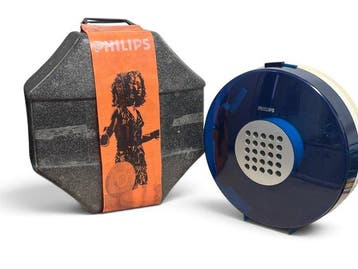 Philips “Pompon / UFO” – – Blue Space Age Record Player –