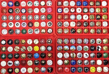 Collectie champagnecapsules - Grote partij champagnecapsules