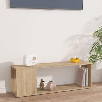 vidaXL Tv-meubel 100x24x32 cm bewerkt hout sonoma, Verzenden, Nieuw
