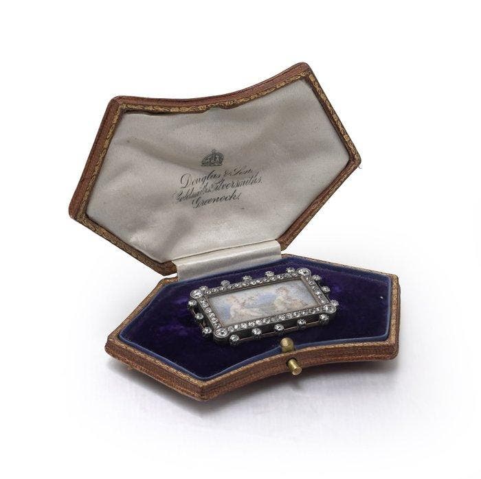 Broche Gemengde metalen - Victoriaanse diamant- en, Bijoux, Sacs & Beauté, Bijoux anciens