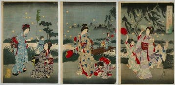 Ysh Chikanobu /  (1838–1912) Shiki no Nagame: Ogawa no