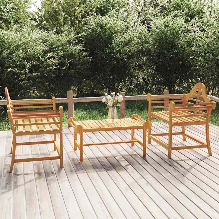 vidaXL Tuinstoelen 2 st 91x62x94 cm massief teakhout, Jardin & Terrasse, Chaises de jardin, Envoi