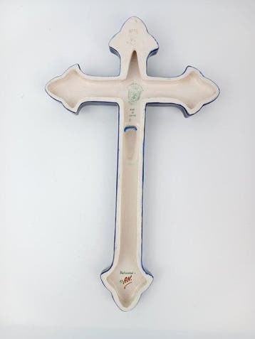 Art Deco Kruis - Aardewerk - 1930-1940 - Longwy - 42 cm