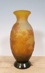 Emile Gallé - Vaas - Glas, Antiek en Kunst