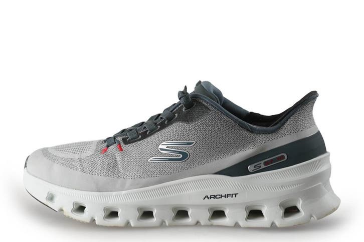 Skechers Sneakers in maat 43 Grijs, Kleding | Heren, Schoenen, Overige kleuren, Zo goed als nieuw, Sneakers, Verzenden