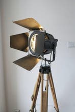 Theater Lamp - Lampadaire - Aluminium, Acier, Bois, Antiquités & Art