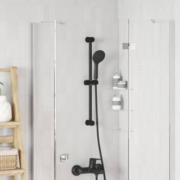 vidaXL Douchkop Houder Zwart 70 cm Roestvrij staal, Doe-het-zelf en Bouw, Verzenden, Nieuw