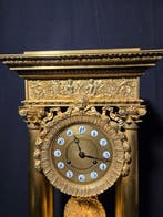 Portico klok Napoleon III - Verguld brons - ca. 1850, Antiek en Kunst