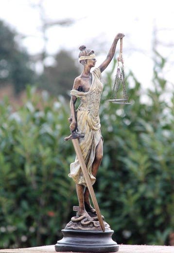 Beeld, lady justice - 53 cm - resin composiet