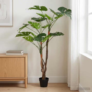 vidaXL Kunstmatige Monstera Plant Groen 70 x 16 x 130 cm, Maison & Meubles, Plantes d'intérieur, Verzenden