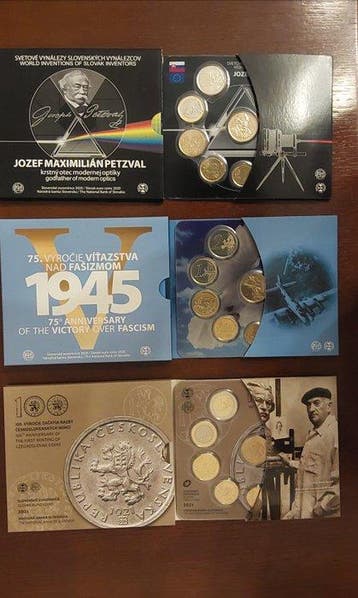 Slovaquie. Year Set (BU) 2020/2021 (3 sets) (Sans prix de, Timbres & Monnaies