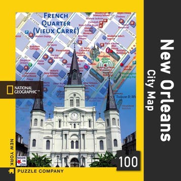 New Orleans city map Mini 100 piece jigsaw puzzle op Overig, Verzenden, Nieuw