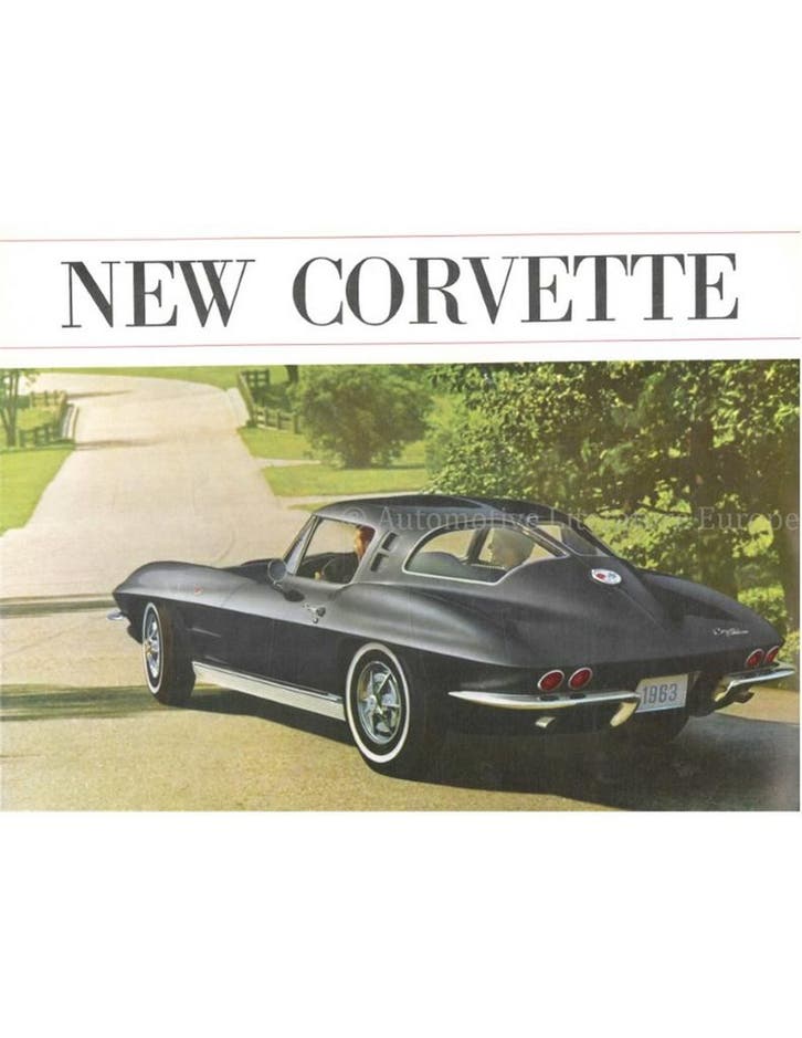 1963 CHEVROLET CORVETTE BROCHURE ENGELS (USA), Boeken, Auto's | Folders en Tijdschriften