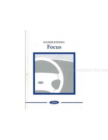2002 FORD FOCUS INSTRUCTIEBOEKJE NEDERLANDS