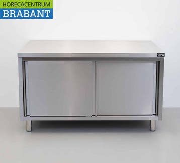 HCB armoire de travail en acier inoxydable 2 portes, Verzenden