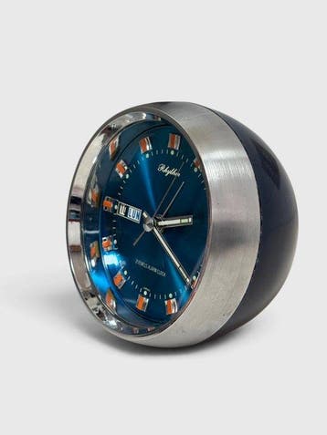 Bureauklok - Rhythm Watch Co., Ltd, Japan Turquoise Blue