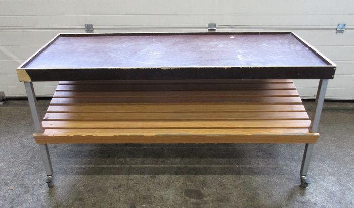 Groente-/ Broodrek, Presentatietafel B154 x D63,5 x H74cm, Zakelijke goederen, Kantoor en Winkelinrichting | Winkel en Inventaris