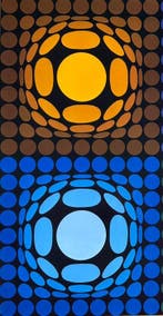 Vasarely Victor (1908 - 1997) - Vega Bi Arct, Antiquités & Art