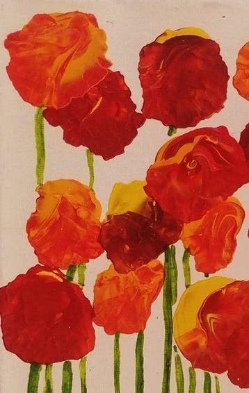 Terenzio Lana - un giardino in rosso
