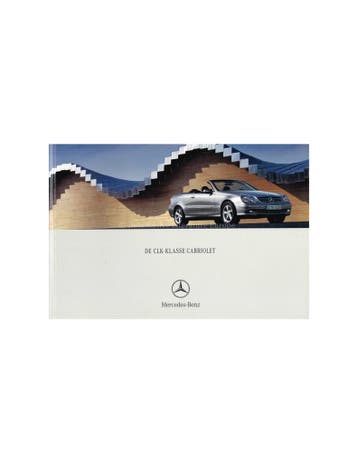 2003 MERCEDES BENZ CLK CABRIOLET BROCHURE NEDERLANDS, Nieuw