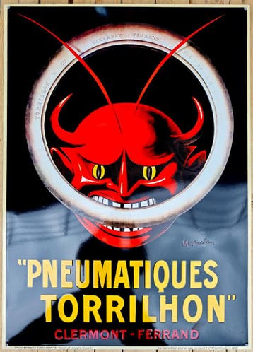 Pneumatiques Torrilhon emaille bord, Verzamelen, Verzenden, Nieuw