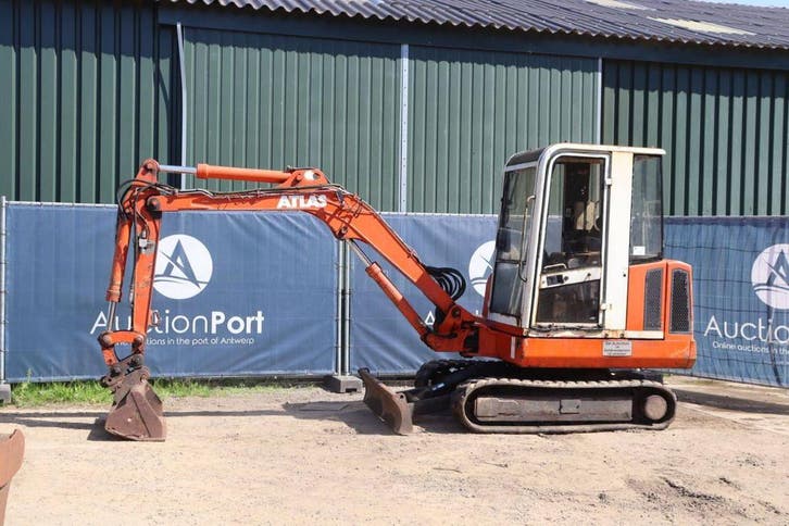 Veiling: Rupsgraafmachine Atlas R804 Diesel 1993, Zakelijke goederen, Machines en Bouw | Kranen en Graafmachines, Ophalen