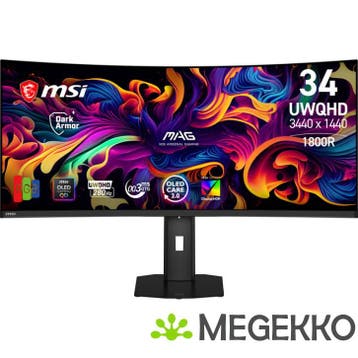 MSI MAG 341CQP X28 34  UWQHD 280Hz Curved QD-OLED Gaming, Verzenden