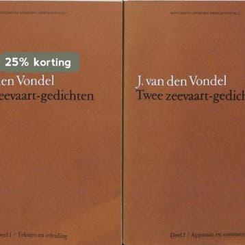 Twee zeevaart - gedichten 9780444856265 Joost van den Vondel, Boeken, Verzenden, Gelezen, Joost van den Vondel