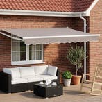 vidaXL Elektrisch Uittrekbaar Markies Frame Wit 3,5 x 2 m, Verzenden