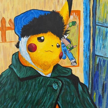 PAAPI (1986) - Pikachu x Van Gogh Style / Homage x Street