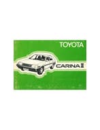 1984 TOYOTA CARINA II INSTRUCTIEBOEKJE NEDERLANDS