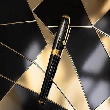 S.T. Dupont - Olympio Laca China (Negro/Oro) - Roller balpen, Verzamelen, Nieuw