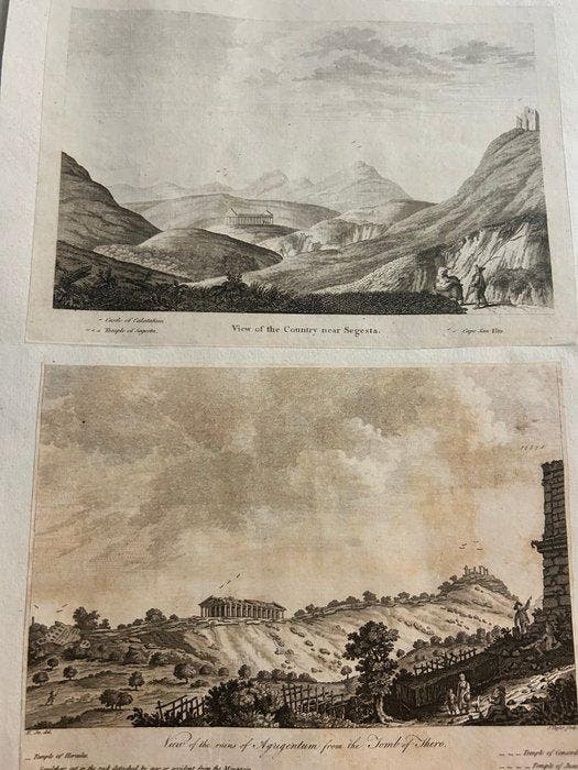 Italië - Sicilia / Segesta; Autore: Henry Swinburne, Livres, Atlas & Cartes géographiques