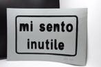 Clet Abraham (1966) - Mi sento inutile - Stencil, Antiek en Kunst