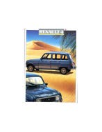 1988 RENAULT 4 BROCHURE FRANS, Ophalen of Verzenden