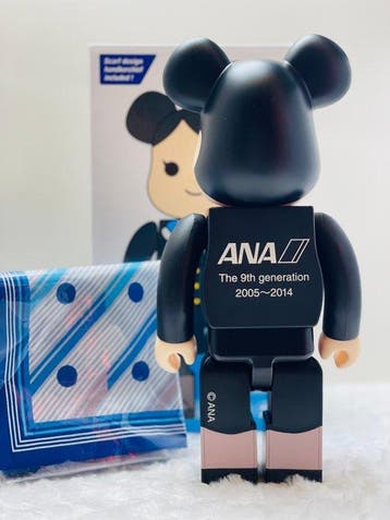 Medicom toy - BE@RBRICK 400% ANA Cabin Attendant (with