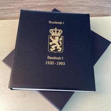 België - Davo luxe album met Luxe bladen Boudewijn 1, Gestempeld