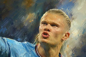 Canvas Fit - Alberto Ricardo - Erling Haaland: Retrato de un, Nieuw