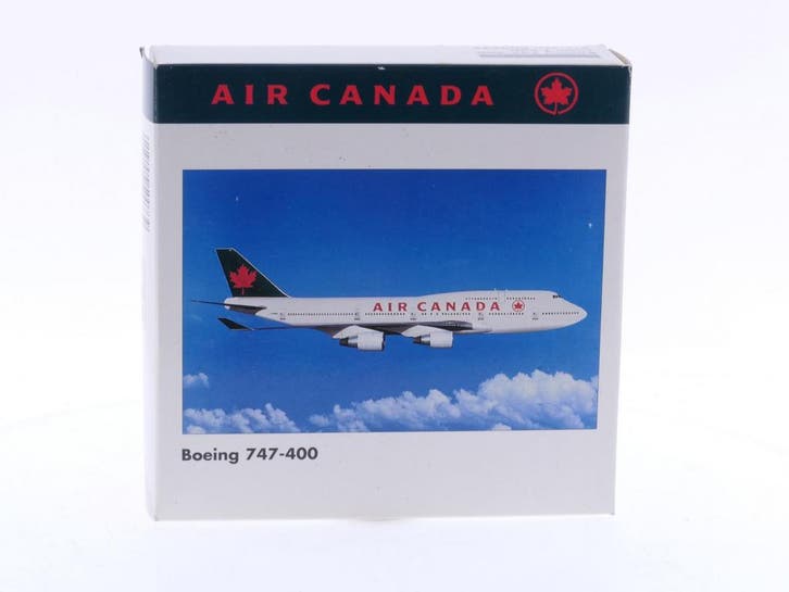 Schaal 1:500 Herpa 500739 Air Canada Boeing 747-400 Reg.N..., Hobby en Vrije tijd, Modelbouw | Vliegtuigen en Helikopters, Gebruikt