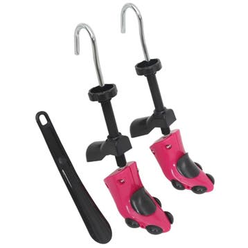 vidaXL Schoenspanners met schoenlepel EU 34-40 kunststof, Maison & Meubles, Armoires | Étagères à chaussures, Verzenden
