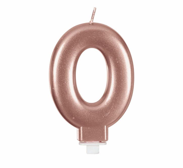 Rose Gouden Kaars 0 Jaar 8cm, Hobby & Loisirs créatifs, Articles de fête, Envoi