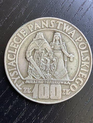 Polen. 100 Zotych 1966 / Polish Millennium (Zonder