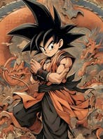 daveY - Goku: LEredità del Guerriero – Opera Fine Art in