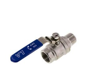Robinet à boisseau sphérique à 2 voies en acier inoxydable,, Verzenden