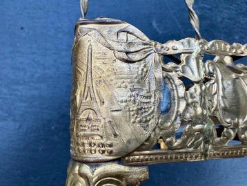 Drankservies voor 6 - Messing - Parijse Expositie 1900