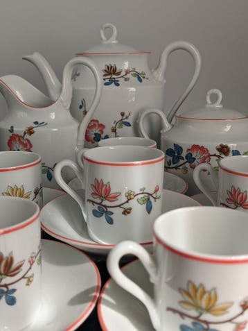 Richard Ginori - Koffieservies voor 6 (15) - Impero-Decoro