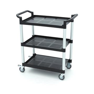 Chariot de service - 3 étagères en plastique - 86,5 x 42,5, Articles professionnels, Horeca | Équipement de cuisine, Verzenden