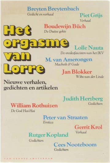 Het orgasme van Lorre 9789060125861 Amerongen, Verzenden, Gelezen, Amerongen