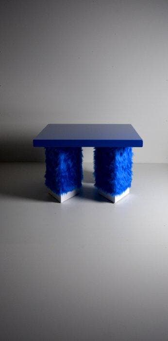 Studio Greca - Salontafel - excentriek - Hout, Faux bont - 4